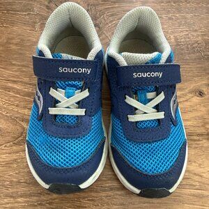 Saucony Ride Jr Toddler Sneakers Blue Size 8W Wide VGUC
